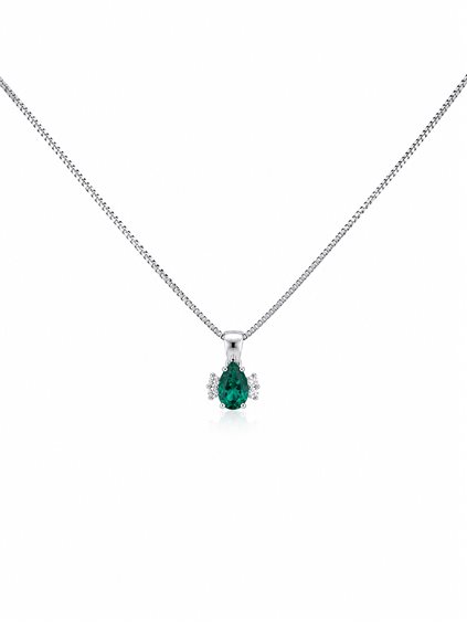 Collana Cianfrone Gioielli Donna in Oro Smeraldo 0.46 Ct COOR-25-198 - COOR-25-198